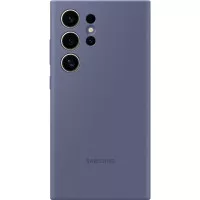 Чехол Samsung для Galaxy S24 Ultra (S928), Silicone Case, филетовый