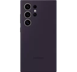 Чехол Samsung для Galaxy S24 Ultra (S928), Silicone Case, фиолетовый темный