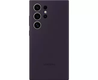 Чехол Samsung для Galaxy S24 Ultra (S928), Silicone Case, фиолетовый темный