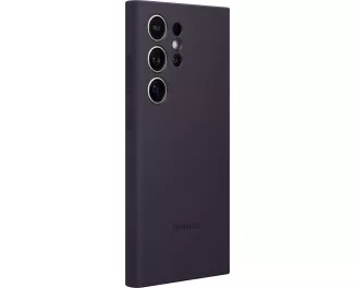 Чехол Samsung для Galaxy S24 Ultra (S928), Silicone Case, фиолетовый темный