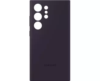 Чехол Samsung для Galaxy S24 Ultra (S928), Silicone Case, фиолетовый темный