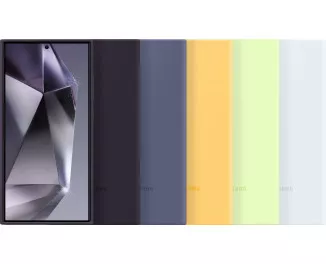Чехол Samsung для Galaxy S24 Ultra (S928), Silicone Case, фиолетовый темный