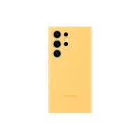 Чехол Samsung для Galaxy S24 Ultra (S928), Silicone Case, желтый