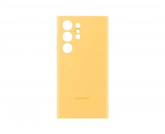 Чехол Samsung для Galaxy S24 Ultra (S928), Silicone Case, желтый