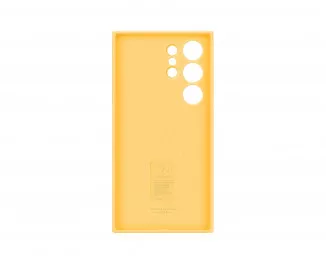 Чехол Samsung для Galaxy S24 Ultra (S928), Silicone Case, желтый