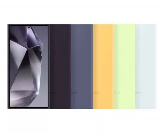 Чехол Samsung для Galaxy S24 Ultra (S928), Silicone Case, желтый