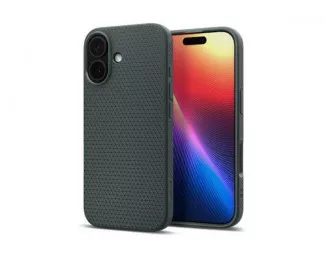 Чехол Spigen для iPhone 17, Liquid Air, Abyss Green