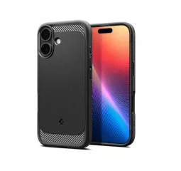 Чехол Spigen для iPhone 17, Rugged Armor MagFit, Matte Black