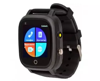 Детские умные часы AmiGo GO005 4G Wi-Fi Thermometer Black (UA)