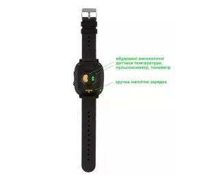 Детские умные часы AmiGo GO005 4G Wi-Fi Thermometer Black (UA)