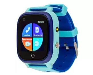 Детские умные часы AmiGo GO005 4G Wi-Fi Thermometer Blue (UA)