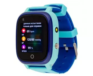Детские умные часы AmiGo GO005 4G Wi-Fi Thermometer Blue (UA)