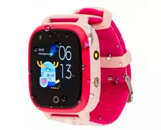 Детские умные часы AmiGo GO005 4G Wi-Fi Thermometer Pink (UA)