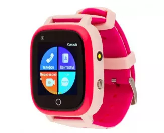 Детские умные часы AmiGo GO005 4G Wi-Fi Thermometer Pink (UA)