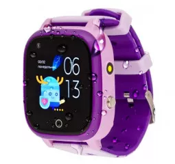 Детские умные часы AmiGo GO005 4G Wi-Fi Thermometer Purple (UA)