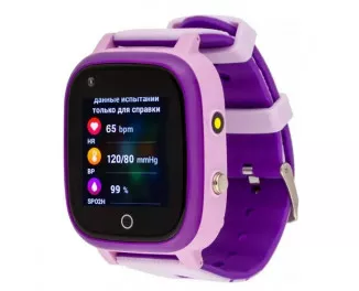 Детские умные часы AmiGo GO005 4G Wi-Fi Thermometer Purple (UA)