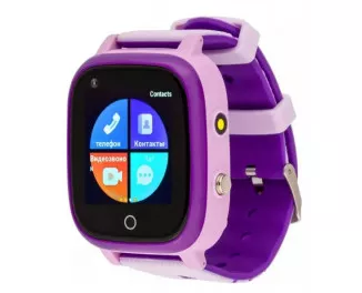 Детские умные часы AmiGo GO005 4G Wi-Fi Thermometer Purple (UA)