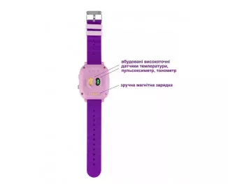 Детские умные часы AmiGo GO005 4G Wi-Fi Thermometer Purple (UA)