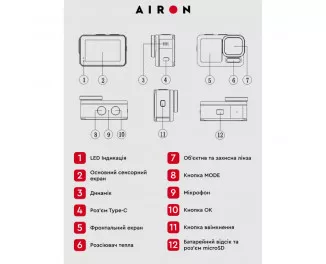 Экшн-камера AirOn ProCam X (4822356754478)