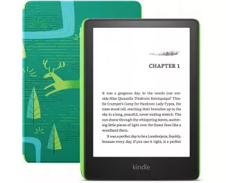Електронна книга Amazon Kindle Paperwhite Kids 11th Gen. 16GB (2021) Black with Emerald Forest Cover