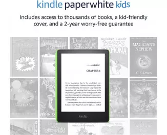 Электронная книга Amazon Kindle Paperwhite Kids 11th Gen. 16GB (2021) Black with Emerald Forest Cover