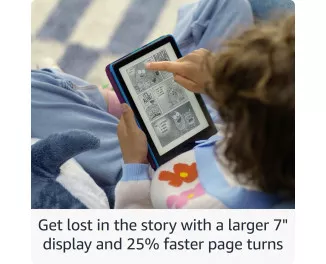 Електронна книга Amazon Kindle Paperwhite Kids 12th Gen. 16GB (2024) Black with Cyber City Cover
