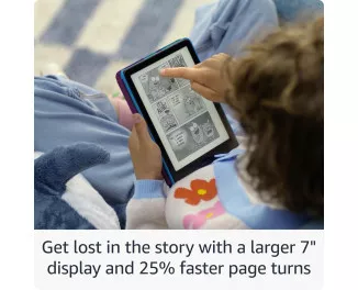 Электронная книга Amazon Kindle Paperwhite Kids 12th Gen. 16GB (2024) Black with Diary of a Wimpy Kid Cover
