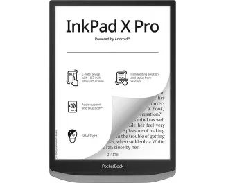 Електронна книга з підсвічуванням PocketBook 1040D InkPad X PRO Mist Grey (PB1040D-M-WW)