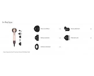 Фен Dyson Supersonic Nural HD16 Curly+Coily Ceramic Pink/Rose Gold (598975-01) EU