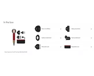 Фен Dyson Supersonic Nural HD16 Curly+Coily Red Velvet/Gold (594823-01) EU