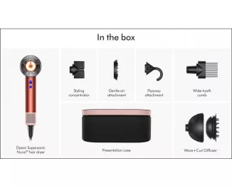 Фен Dyson Supersonic Nural HD16 Curly+Coily Strawberry Bronze/Blush Pink (561725-01) EU