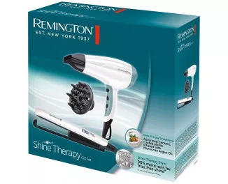 Фен + Утюжок для волосся Remington Shine Therapy S8500GP