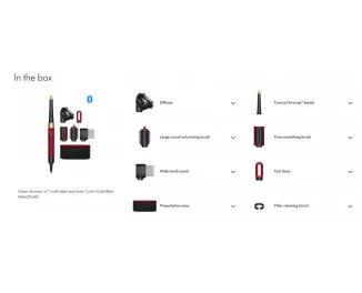 Фен-стайлер Dyson Airwrap i.d. Multi-styler and dryer Curly+Coily Red Velvet/Gold (596928-01)