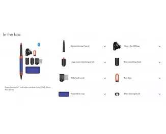 Фен-стайлер Dyson Airwrap i.d. Multi-styler and dryer Curly+Coily Vinca Blue/Topaz (533759-01) EU