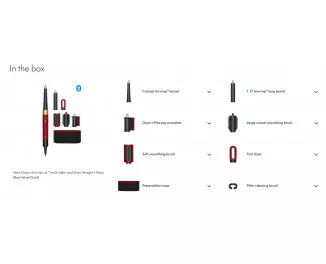 Фен-стайлер Dyson Airwrap i.d. Multi-styler and dryer Straight+Wavy Red Velvet/Gold (596926-01) EU