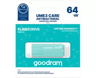 Флешка USB 3.0 64Gb GOODRAM UME3 Care Green (UME3-0640CRR11)