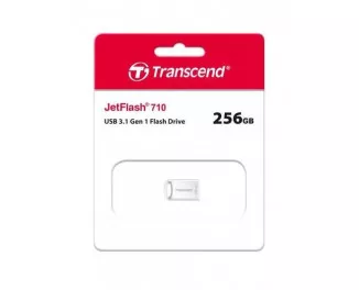 Флешка USB 3.1 256Gb Transcend JetFlash 710 Silver (TS256GJF710S)