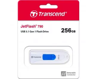 Флешка USB 3.1 256Gb Transcend JetFlash 790 White (TS256GJF790W)