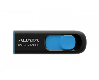 Флешка USB 3.2 128Gb ADATA UV128 Black/Blue (AUV128-128G-RBE)
