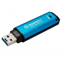 Флешка USB 3.2 128Gb Kingston 128GB IronKey Vault Privacy 50 Blue (IKVP50/128GB)