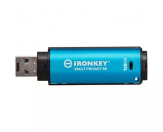 Флешка USB 3.2 128Gb Kingston 128GB IronKey Vault Privacy 50 Blue (IKVP50/128GB)