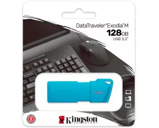 Флешка USB 3.2 128Gb Kingston DataTraveler Exodia M Blue (KC-U2L128-7LB)