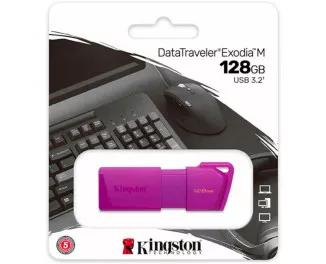 Флешка USB 3.2 128Gb Kingston DataTraveler Exodia M Purple (KC-U2L128-7LP)