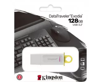 Флешка USB 3.2 128Gb Kingston DataTraveler Exodia White (KC-U2G128-5R)
