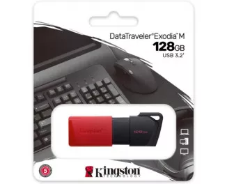 Флешка USB 3.2 128Gb Kingston Exodia M Black + Red (DTXM/128GB)