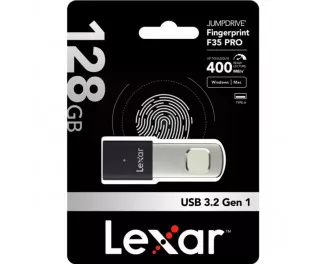 Флешка USB 3.2 128Gb Lexar JumpDrive Fingerprint F35 Pro (LJDF35P128G-RNBNG)