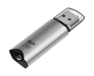 Флешка USB 3.2 128Gb Silicon Power Marvel M02 Silver (SP128GBUF3M02V1S)