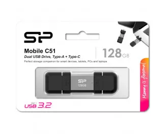 Флешка USB 3.2 128Gb Silicon Power Mobile C51 (SP128GBUC3C51V1S)
