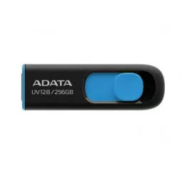 Флешка USB 3.2 256Gb ADATA UV128 Black/Blue (AUV128-256G-RBE)