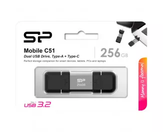 Флешка USB 3.2 256Gb Silicon Power Mobile C51 (SP256GBUC3C51V1S)